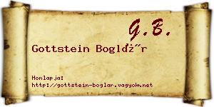Gottstein Boglár névjegykártya